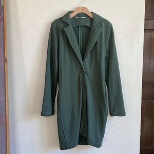 WVN Synergy Organic Clothing Duster Jacket Blazer Trench Holiday long coat